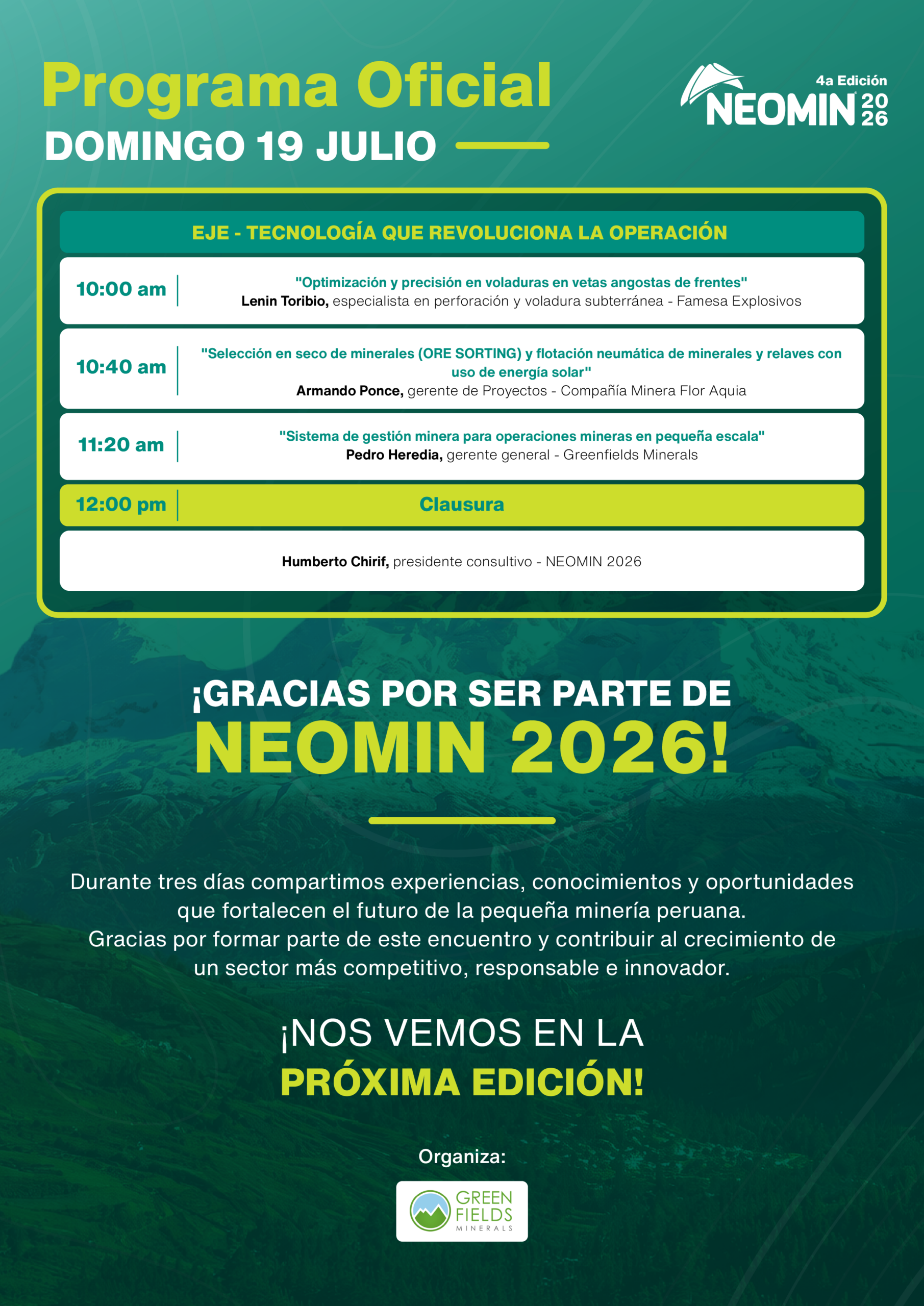 neomin mineria seminario programa dia3 ancash huaraz